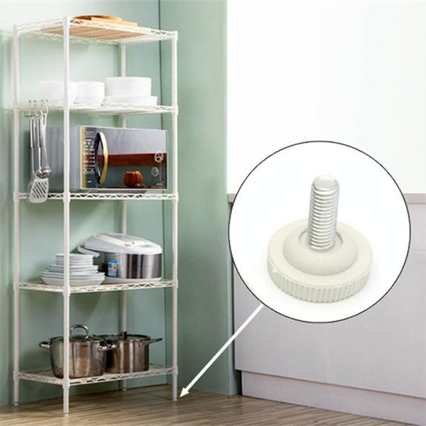 100 PCS Adjustable Foot Pad Furniture Screw Support Stub, M8x15