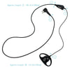 RETEVIS R-122 2 Pin D Shape Soft Ear Hook Earphone Microphone for Motorola GP68/GP88/GP300/2000/CT150/P040