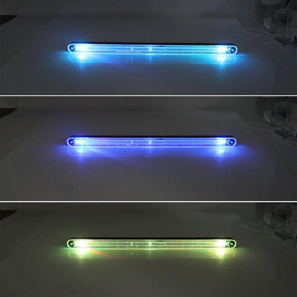 Colorful Lamp Beads Solar Emergency Warning Light Anti Collision Car Truck Van Strobe Light Warning Flashing Atmosphere Lamp Solar Colorful Atmosphere Lamp(Black)