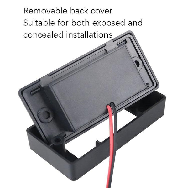 12V24V Route Bus Dual USB Charging Input Car Charger(Red Light)