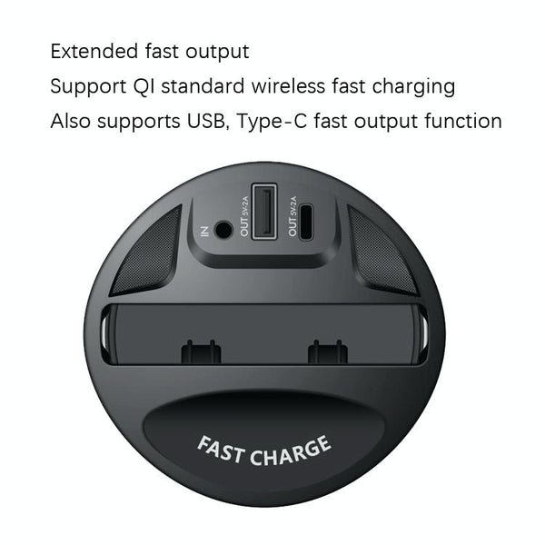 Car Cup 4 In 1 Wireless Charger Support 15W/10W/7.5W/5W Wireless Charging(X13)