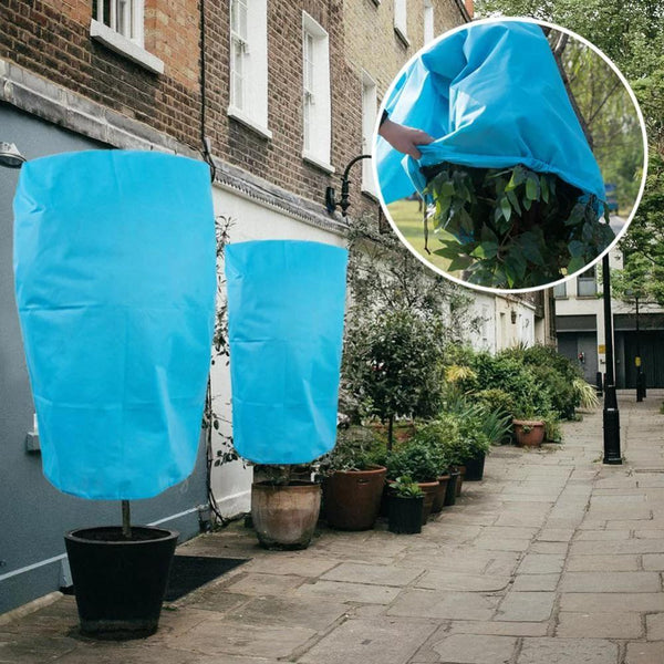 Non-woven Fabric Tree Anti-freeze Cover Winter Plant Protective Bag, Size: 60 x 80cm(Blue)