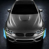 4 PCS Car-Styling Flank Decorative Sticker(Blue)