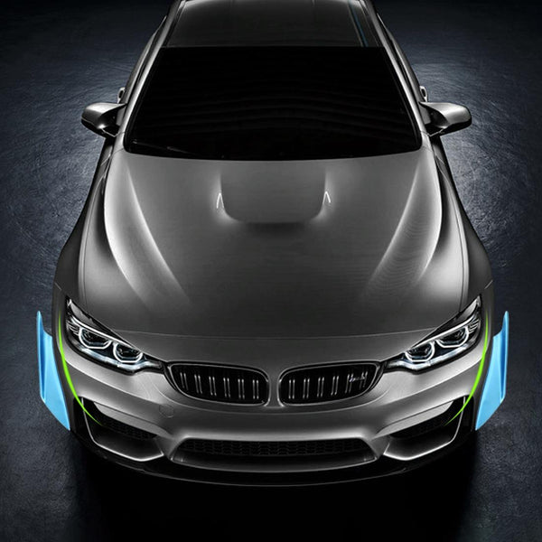 4 PCS Car-Styling Flank Decorative Sticker(Blue)