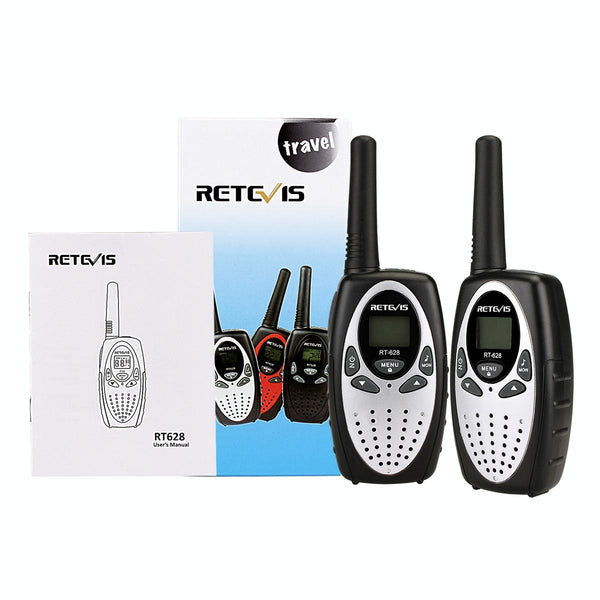 1 Pair RETEVIS RT628 0.5W US Frequency 462.550-467.7125MHz 22CHS Handheld Children Walkie Talkie(White)