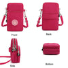 Crossbody Mobile Phone Bag Vertical Coin Purse with Armband for Women(Black)
