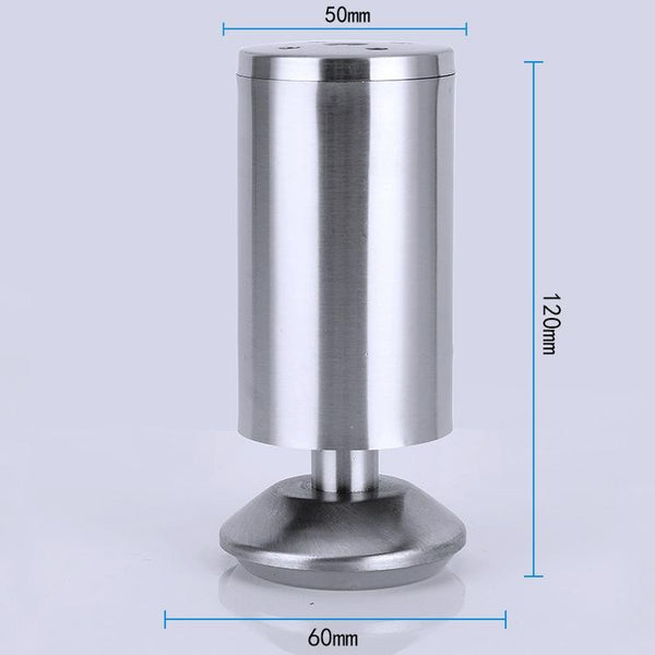 Stainless Steel Wire Drawing Thickened Column Sofa Furniture Cabinet Foot, Height: 120mm