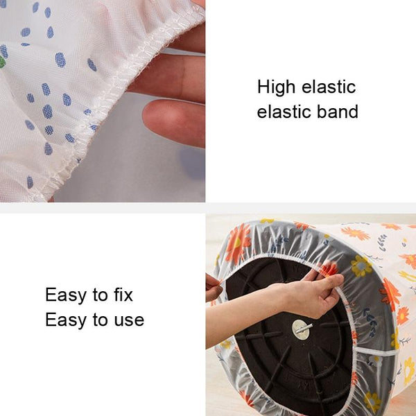 PEVA All Round Three Dimensional Fan Dust Cover, Size: Short 60x90cm(Red Flower)