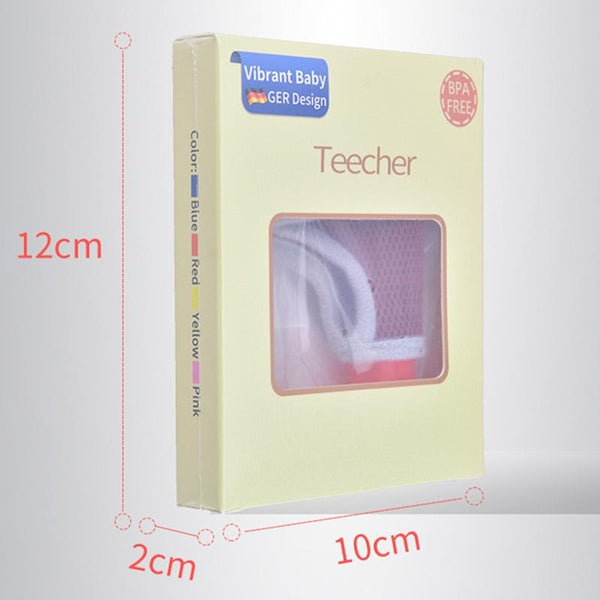 ZT001 Baby Silicone Molar Finger Cots Children Anti-Bite Hand Breathable Thumb Cots Teether Maternal And Baby Products(Red)