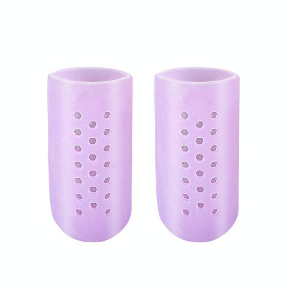 With Hole Toe Set High Heels Anti-Wear Anti-Pain Toe Protective Cover, Size: XS(Purple)