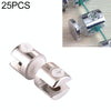 Zinc Alloy Bright Fixed Bracket Connection 8mm Double-sided Glass Fixing Clamp