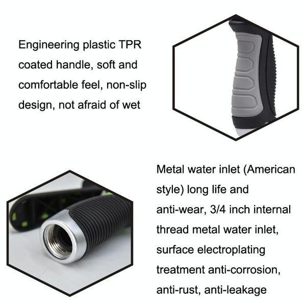 8 Functional Thumb Long Rod Sprinkler +3 Mats Multi-functional Home Irrigation Agricultural Garden Car Wash Shower