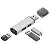 ADS-302A 3 in 1 USB to USB 3.0 / 2.0 Hub Expansion Station USB Adapter(Silver)