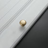 4203 Placer Gold Single Hole Solid Zinc Alloy Round Handle for Cabinet Wardrobe Drawer Door