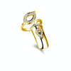 Diamond Nail Cap Jewelry Open Ring, Color: Gold Ring Finger