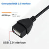 90 Degree Mini USB Male to USB 2.0 AF Adapter Cable with OTG Function, Length: 13cm(Black)