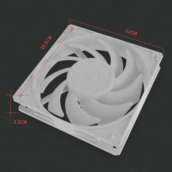F140 Computer CPU Radiator Cooling Fan (White)