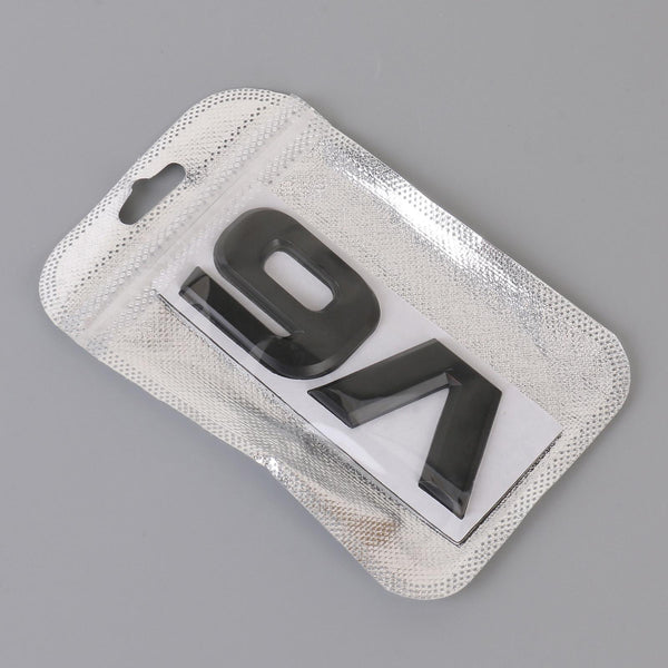 V6 Shape Car Metal Body Decorative Sticker (Black)