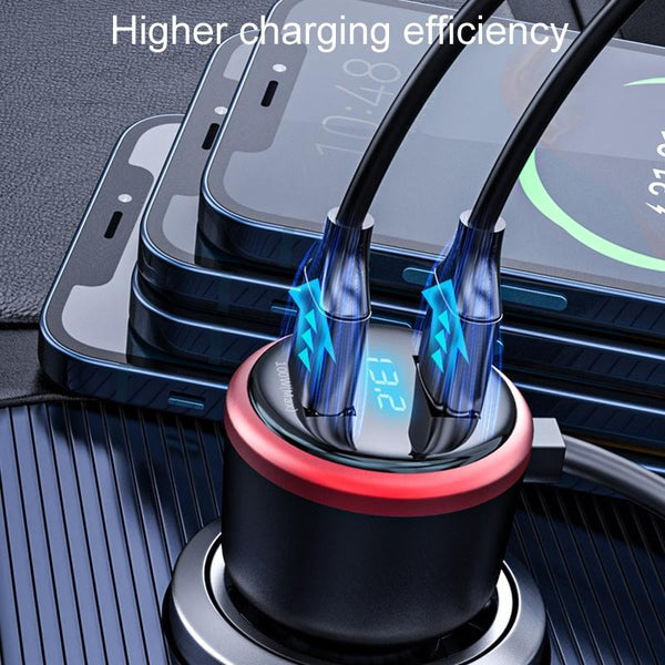 Vehicle Mini Fast Charging Charger Car One To Three Cigarette Lighter, Model: Extreme Version