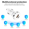 P28 USB-C PD30W + QC3.0 18W USB Dual Port Car Charger(White)