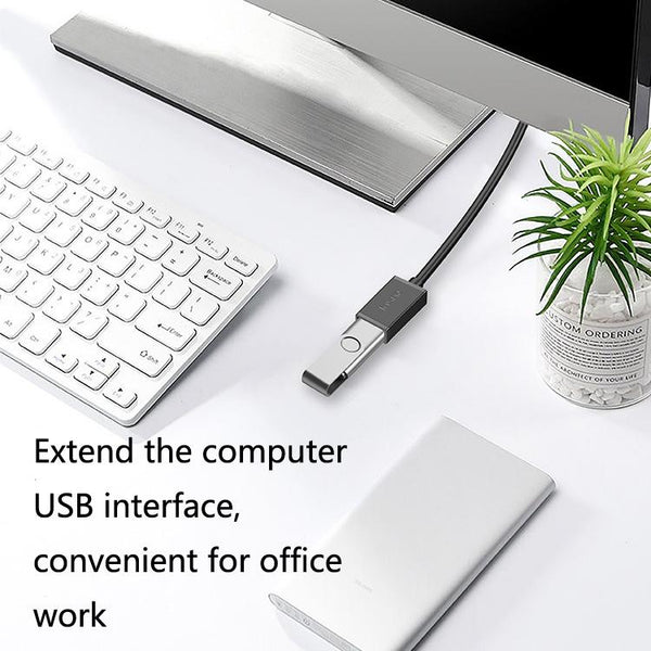 Jasoz USB Male to Female Oxygen-Free Copper Core Extension Data Cable, Colour: Dark Blue 2m