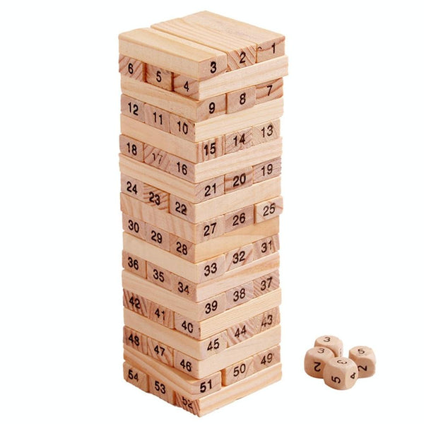 54pcs /Set Childrens Educational Building Block Toys Stacking Game