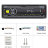 A3032 Car Bluetooth MP3 Player ISO Interface EQ Sound Effect Fast Charge Colorful Button Radio(Black)