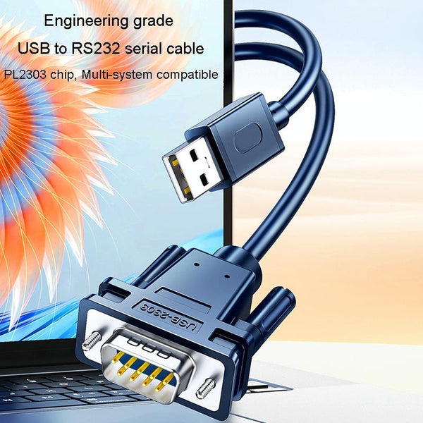 JINGHUA USB To RS232 Serial Cable DB9 Pin COM Port Computer Converter, Length: 3m