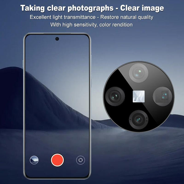 For OPPO Find X8 Pro 5G imak Black Version HD Glass Rear Camera Lens Film, Self-positioning Version