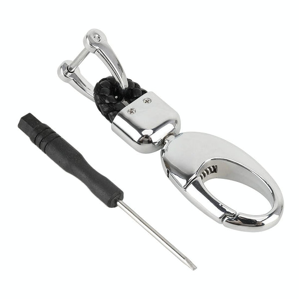 Car Metal Key Holder With Two Rings(Black)