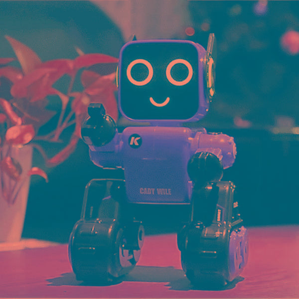 JJR/C R4 Cady Wile 2.4GHz Intelligent Remote Control Robo-advisor Money Management Robots Toy with Colorful LED Light, Remote Control Distance: 15m, Age Range: 8 Years Old Above (Red)