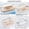 1052-64 Simple European Furniture Drawer Hidden Buckle Handle (Brushed)