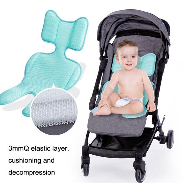 3D Baby Cart Mat Four Seasons Universal Baby Dining Chair Mat(Blue)