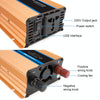 Carmaer Modified Sine Wave 60V to 220V 1200W Car Multi-function Double Digital Display Inverter Household Power Converter