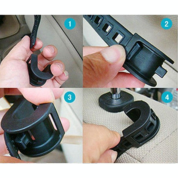 Folding Car Auto Back Seat Table Drink Food Cup Tray Holder Stand Desk (Grey)