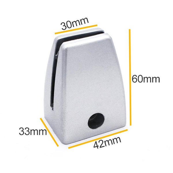 2 PCS Space Aluminum Alloy Desk Screen Clamps Screen Baffle (Black)