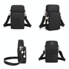 Crossbody Mobile Phone Bag Vertical Wallet Arm Bag With Headphone Hole(Black Balloon)