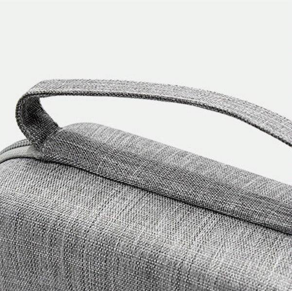 Power Adapter Headset Data Cable Portable Storage Bag For Macbook Air/Pro Notebook(Black)