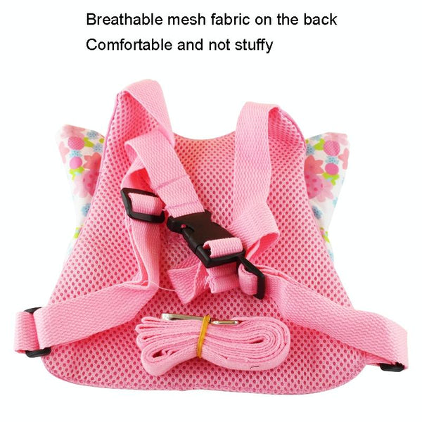Children Anti-wandering Traction Rope Baby Toddler Backpack, Color: Red