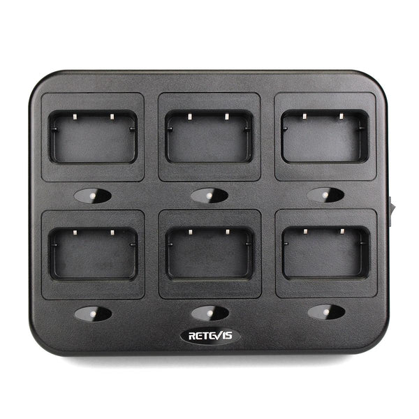 RETEVIS RTC21 Multi-function Six-Way Walkie Talkie Charger for Retevis RT21/RT24, US Plug