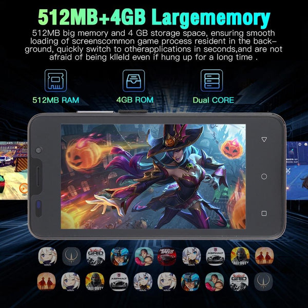 Note80 / D76, 512MB+4GB, 5.0 inch Screen, Face Identification, Android 4.4 MTK6572 Dual Core, Network: 3G(Black)