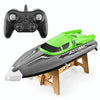 EB02 2.4G Wireless RC Boat Circulating Water-Cooled High-Speed Speedboat Racing Boat Model Toy(Green)