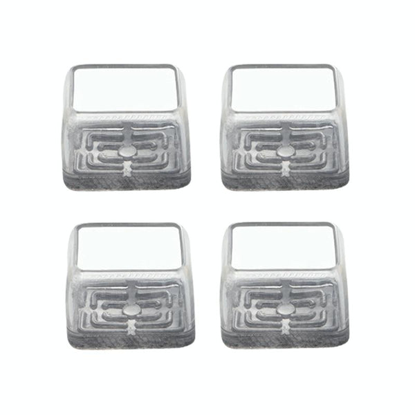 4pcs / Set Thickened Wear-Resistant Table And Chair Leg Covers Household Quiet Non-Slip Stool Foot Protector, Style: Large Rectangular Transparent