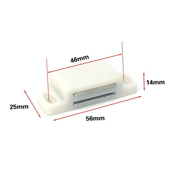 30 PCS Plastic Strong Magnetic Cupboard Door Suction Wardrobe Bookcase Home Accessories, Size: M