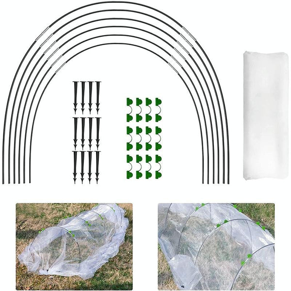 2.5 x 6m Garden Arched Shed Insect Mesh Set Flexible Stretchable Plants Protection Net