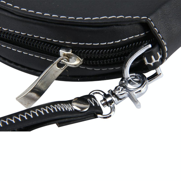 20 CD Disc Storage Case Leather Bag Heavy Duty CD/ DVD Wallet for Car, Home, Office and Travel(Black)