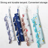 Multi Clip Portable Fabric Clothes Hanger Multifunctional Folding Fabric Clothes Clip Hangers, Color: Flower
