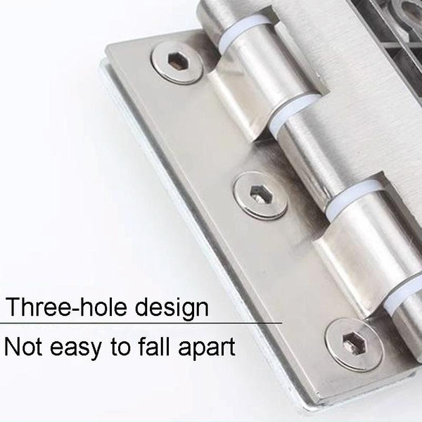 Glass Door Partition Hinge Furniture Housing Door Fittings, Model: Space Aluminum