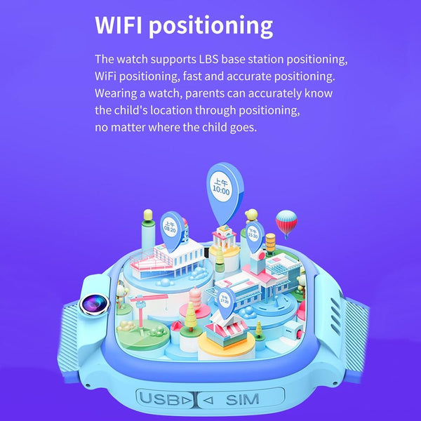 Y36 1.44-inch 4G Video Call Waterproof Smart Children Phone Watch with SOS Function(Pink)