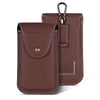 For 6.7 inch Mobile Phone PU Waist Bag(Brown)